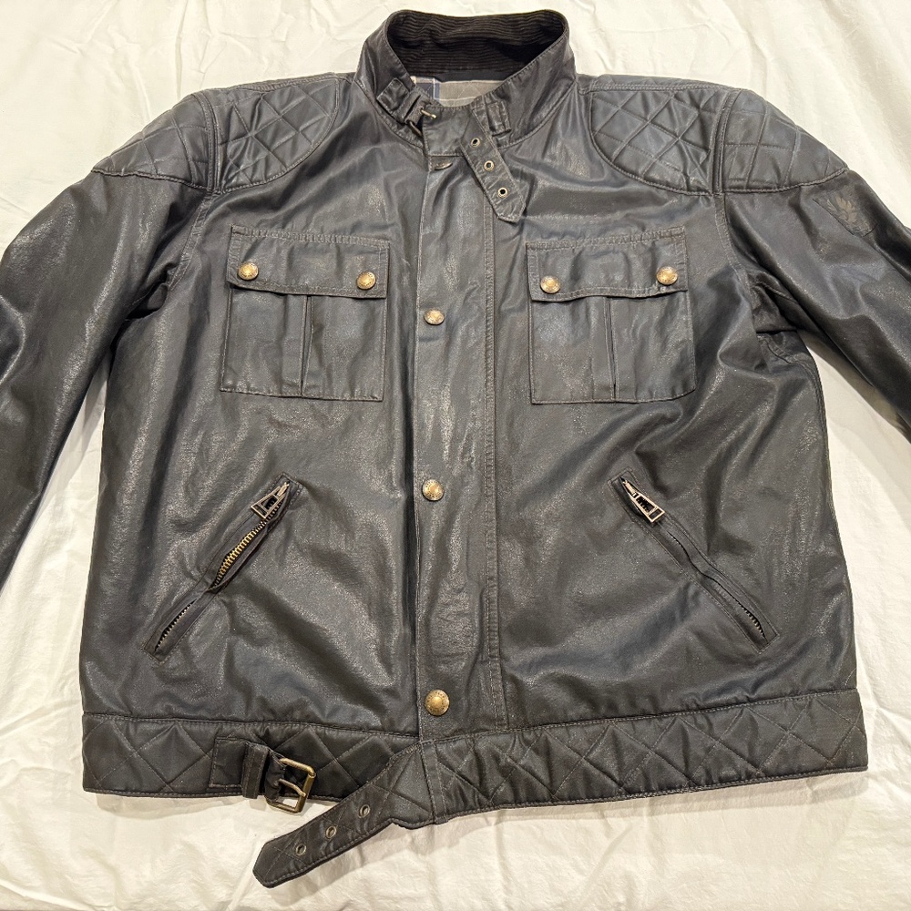 Belstaff Steve McQueen S. Icon Raceway Waxed Jacket Size 56